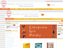 Tablet Screenshot of bebekcocukdunyasi.com